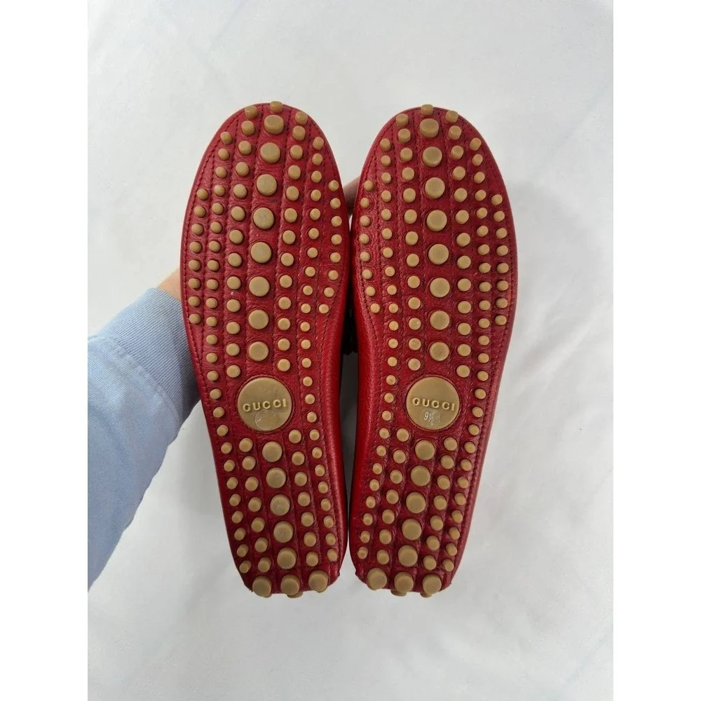 Gucci red leather